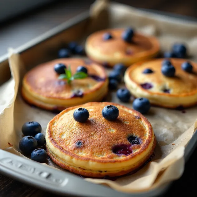 Sheet Pan Blueberry Pancakes