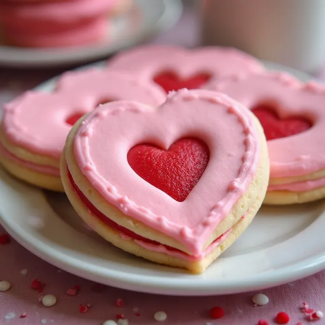 Easy Valentine Sandwich Cookies
