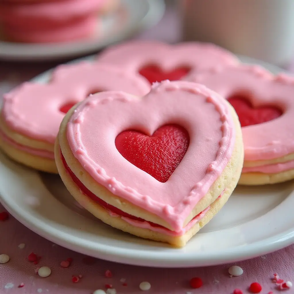 Easy Valentine Sandwich Cookies