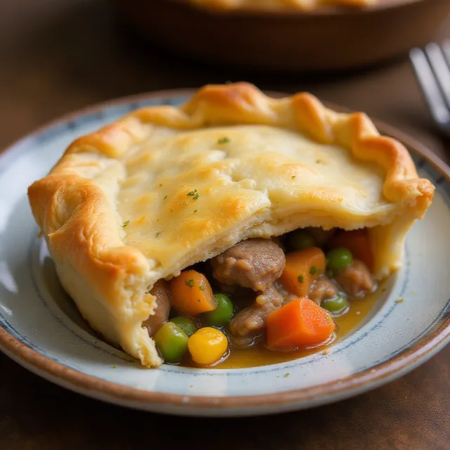Pot Pie with Leftover Pot Roast and Vegetables