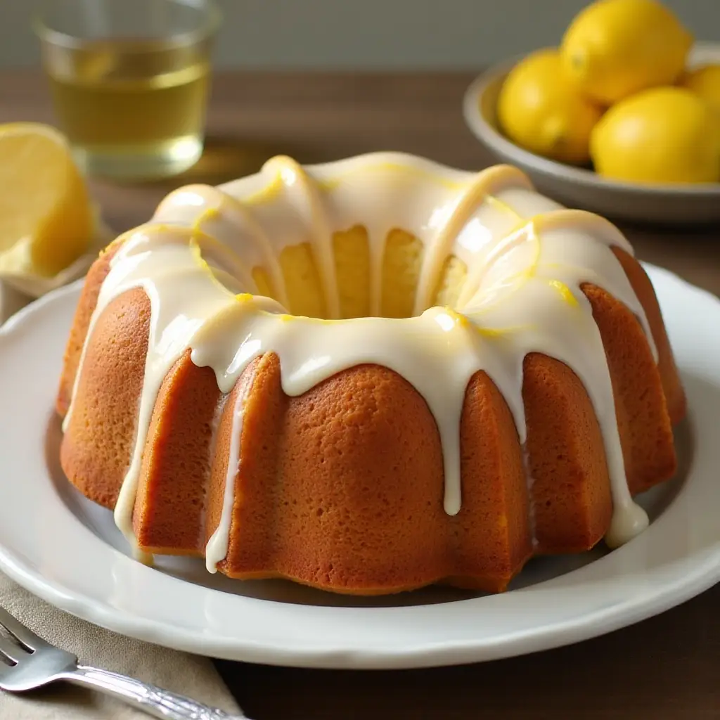 Lemon Pound Cake with Aunt Evelyn's Lemon Glaze