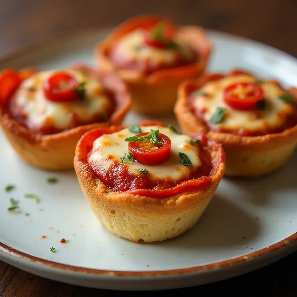 Mini Pepperoni Pizza Cups
