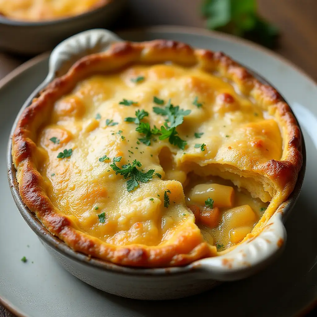 Creamy Curry-Spiced Chicken Pot Pie