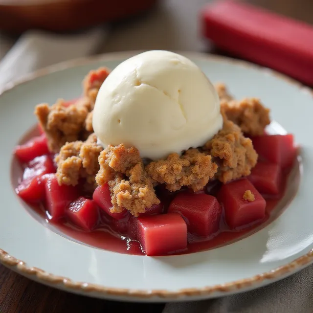 Easy Rhubarb Crisp