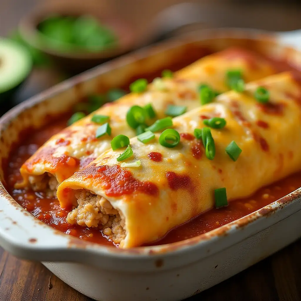 Bacon-Ranch Chicken Enchiladas