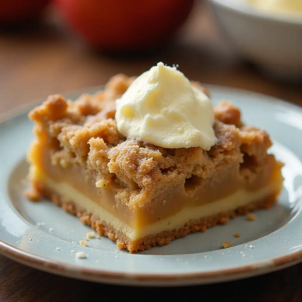 Apple Crisp-Browned Butter Bars