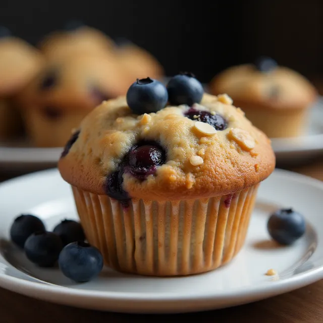 Oatmeal Blueberry Muffins