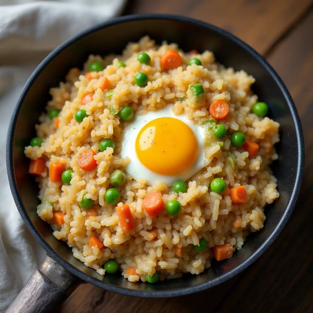 Leftover Turkey Fried Rice