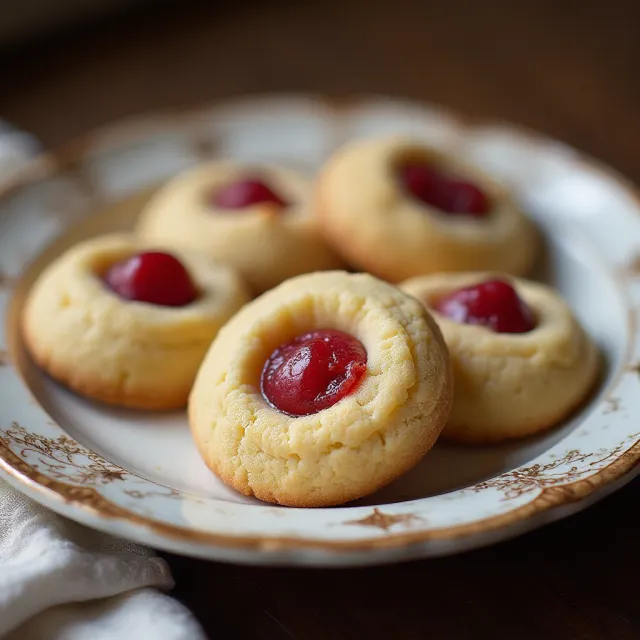 Sonya Henie Thumbprint Cookies