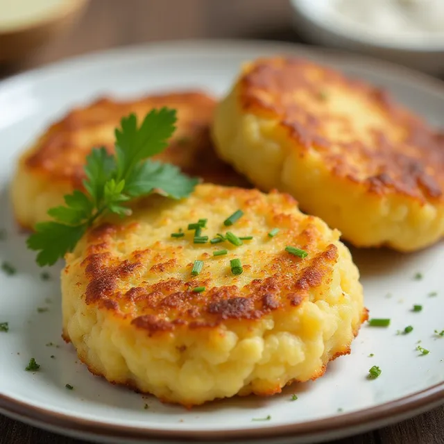 Air Fryer Mashed Potato Cakes