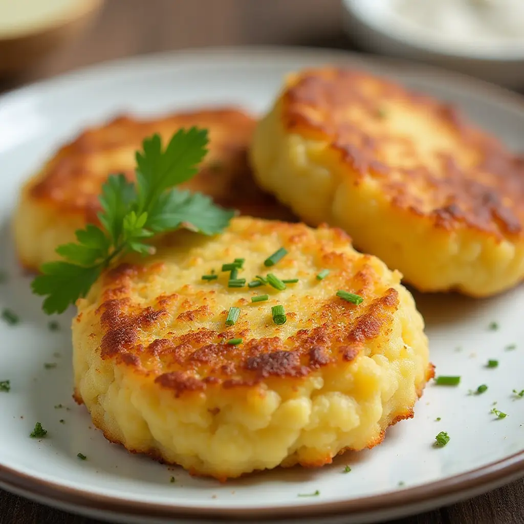 Air Fryer Mashed Potato Cakes
