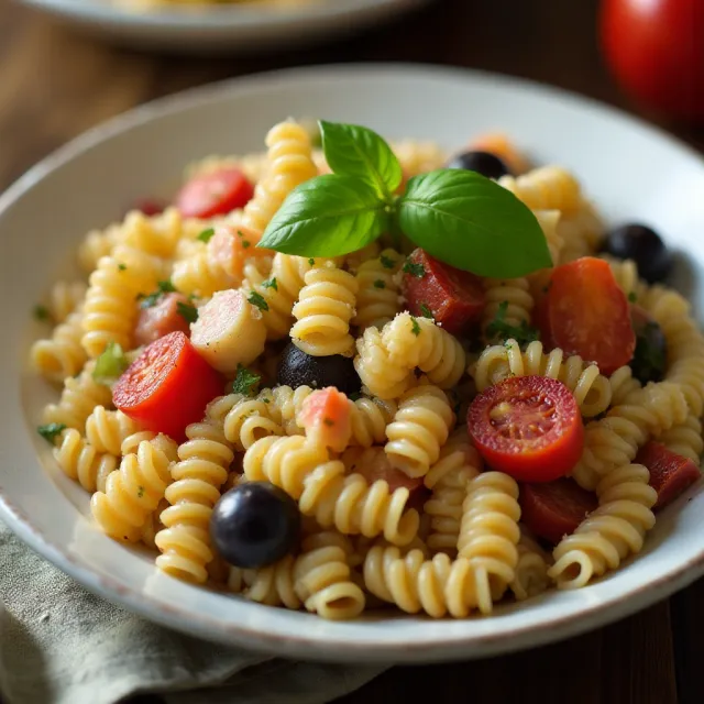 Pasta Salad with Homemade Dressing