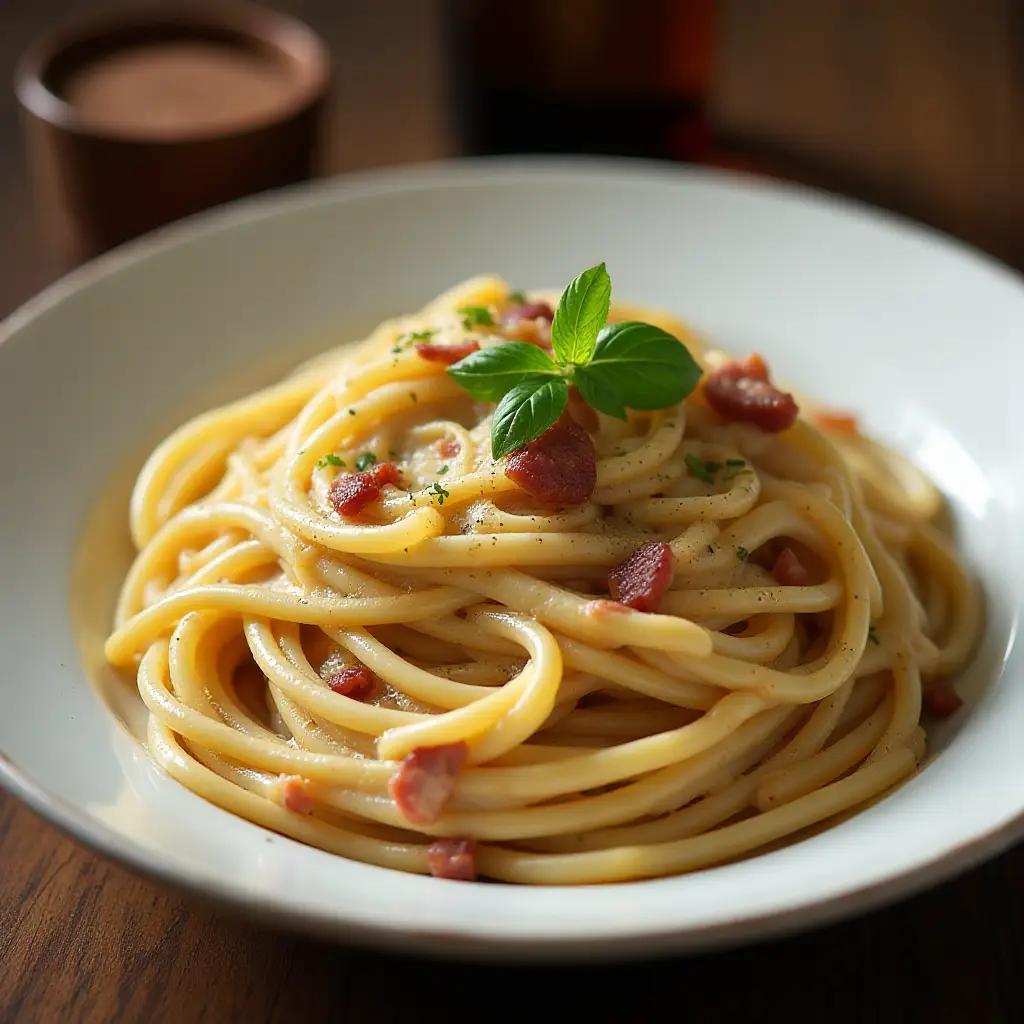 Italian Carbonara with Bacon