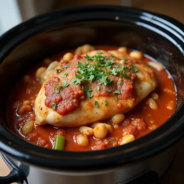 Slow Cooker Chicken Cacciatore