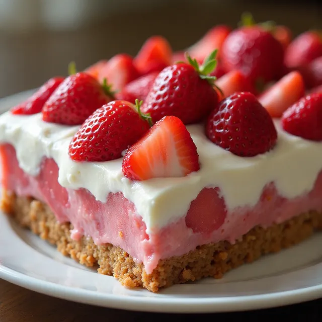 Judy's Strawberry Pretzel Salad