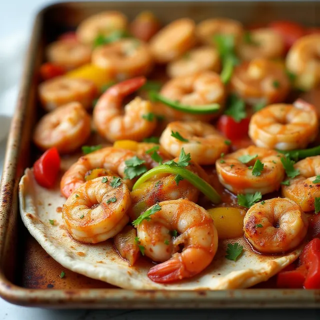 20-Minute Shrimp Fajitas Sheet Pan Dinner