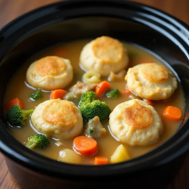 Mom's Chicken and Dumplings (Slow Cooker Version)