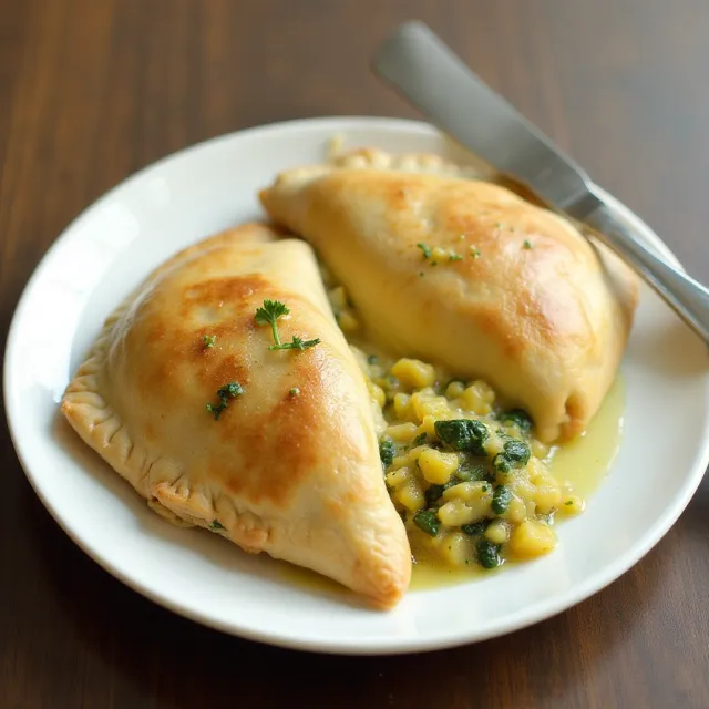 Squash and Kohlrabi Empanadas