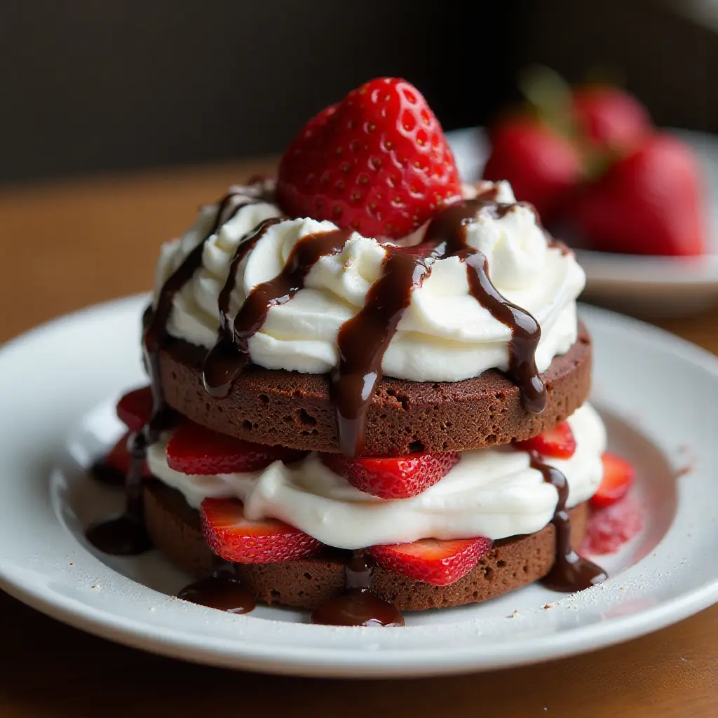 Chocolate Strawberry Shortcake