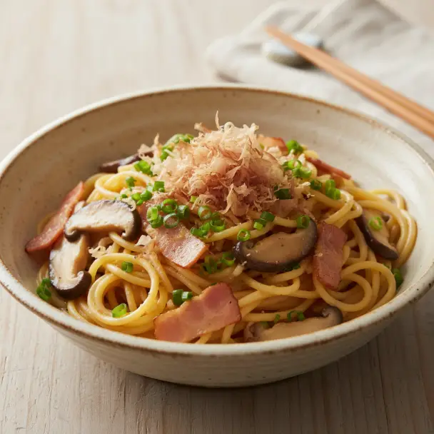 日式卡邦尼義大利麵