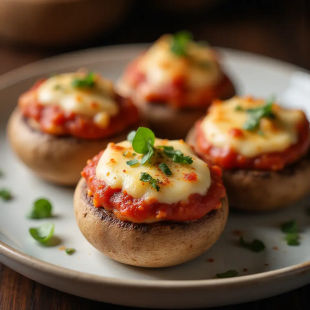 Pizza-Stuffed Mushrooms
