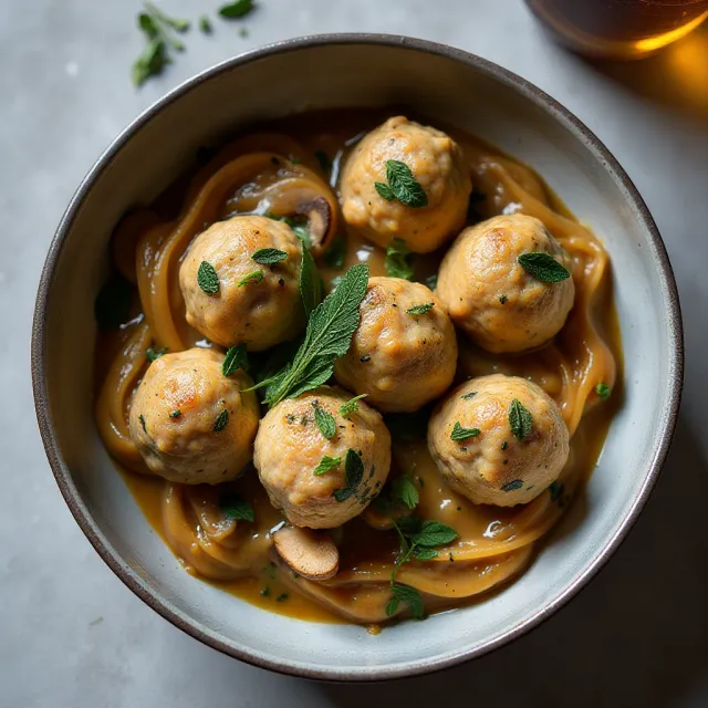 Chicken Marsala Meatballs