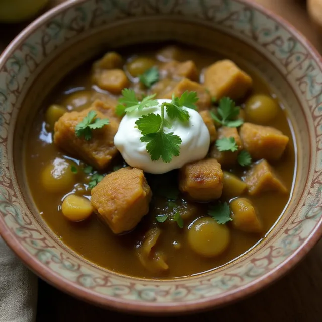 Pork Stew in Green Salsa (Guisado de Puerco con Tomatillos)
