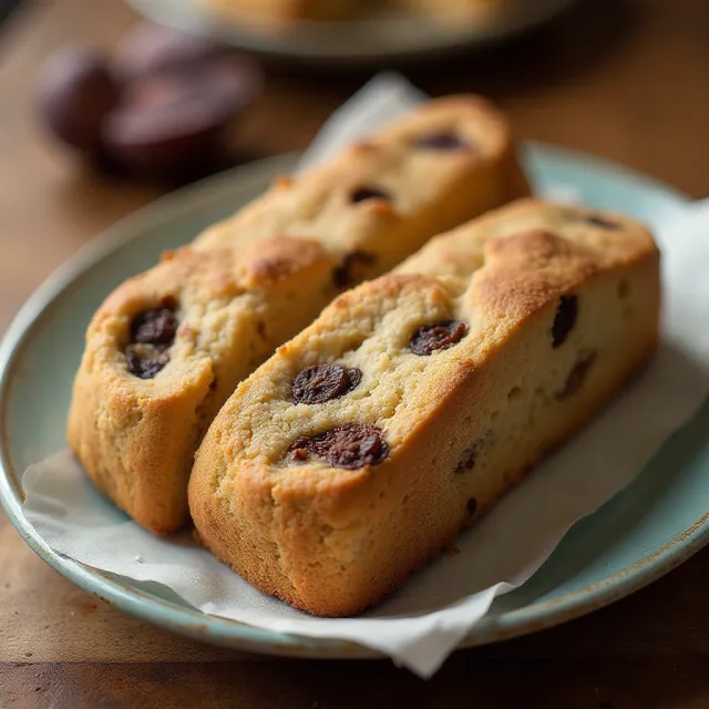 Chocolate Fig Biscotti