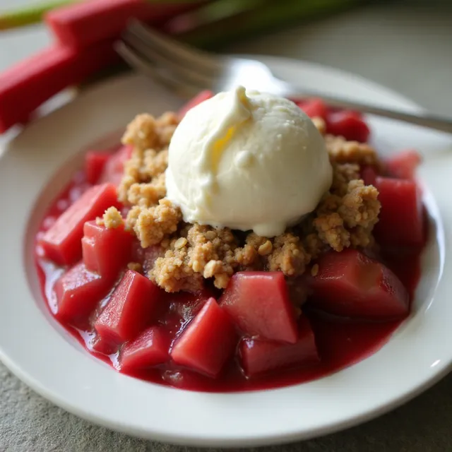 Mom's Rhubarb Crisp