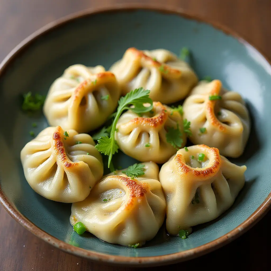 Spring Lamb Pan-Fried Dumplings
