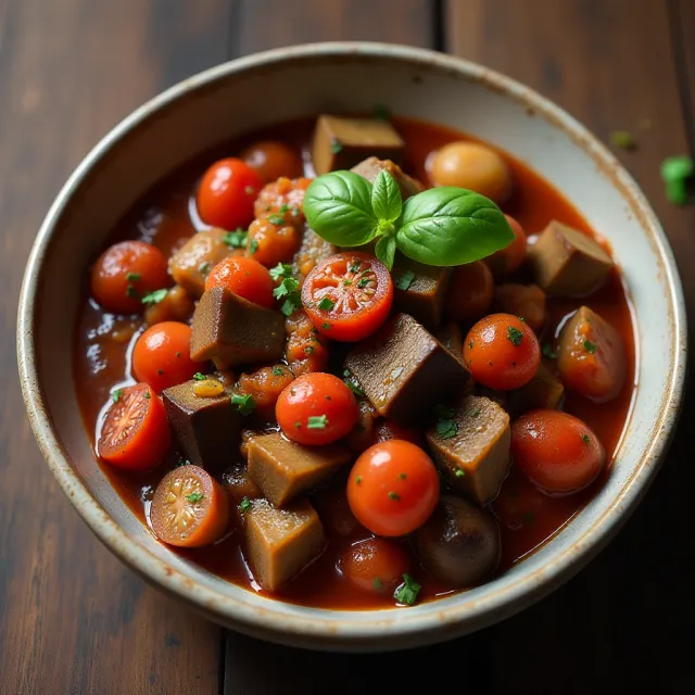Eggplant and Tomato Caponata