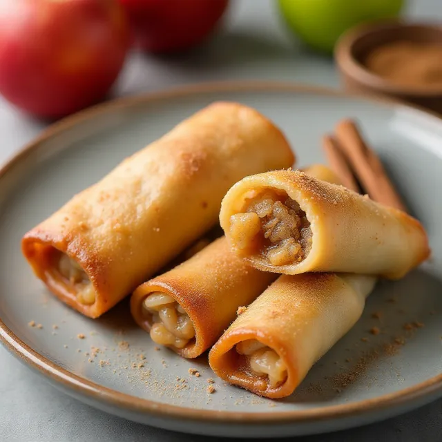 Air Fryer Apple Pie Egg Rolls