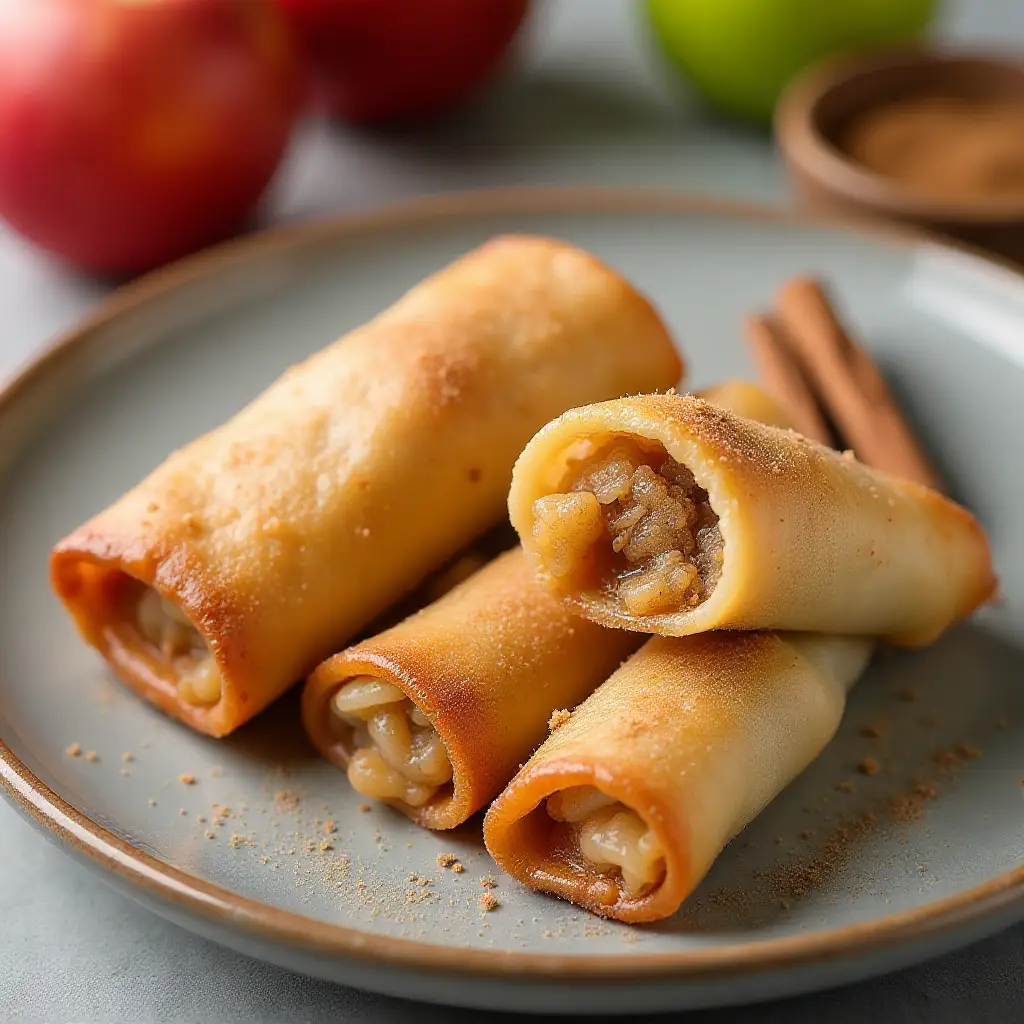 Air Fryer Apple Pie Egg Rolls