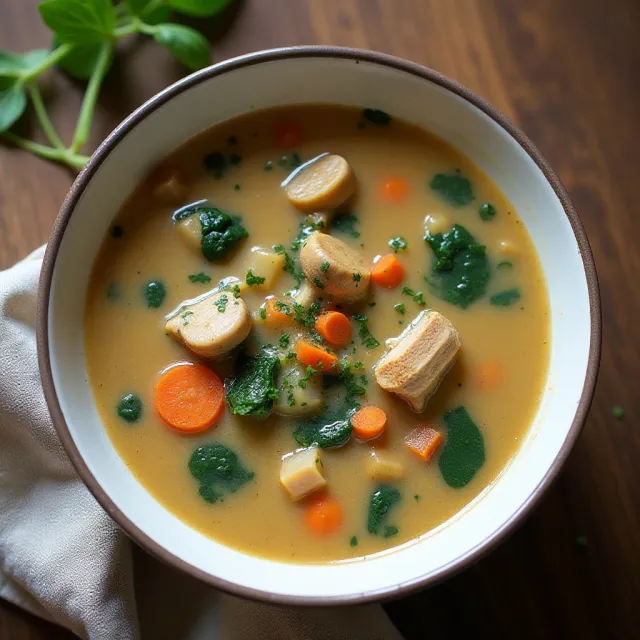 Creamy Chicken and Mushroom Soup