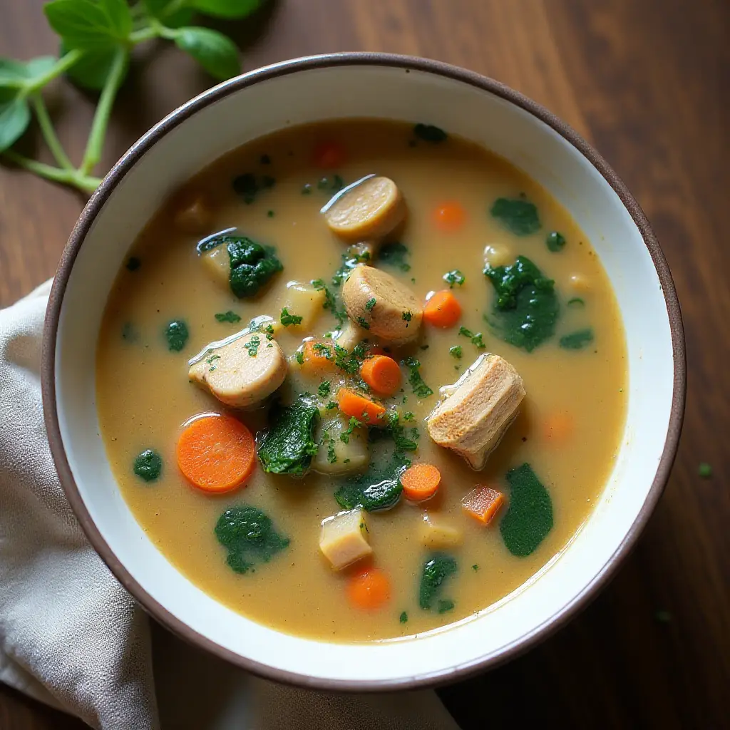 Creamy Chicken and Mushroom Soup