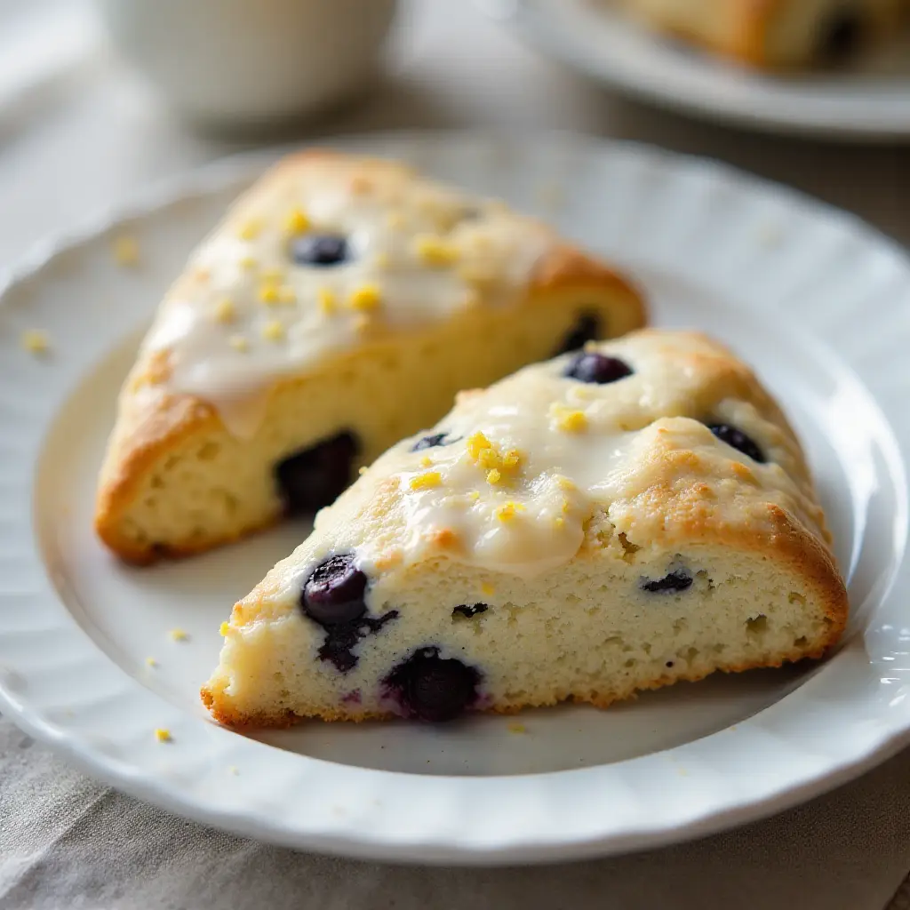 Lemon Drop Blueberry Scones