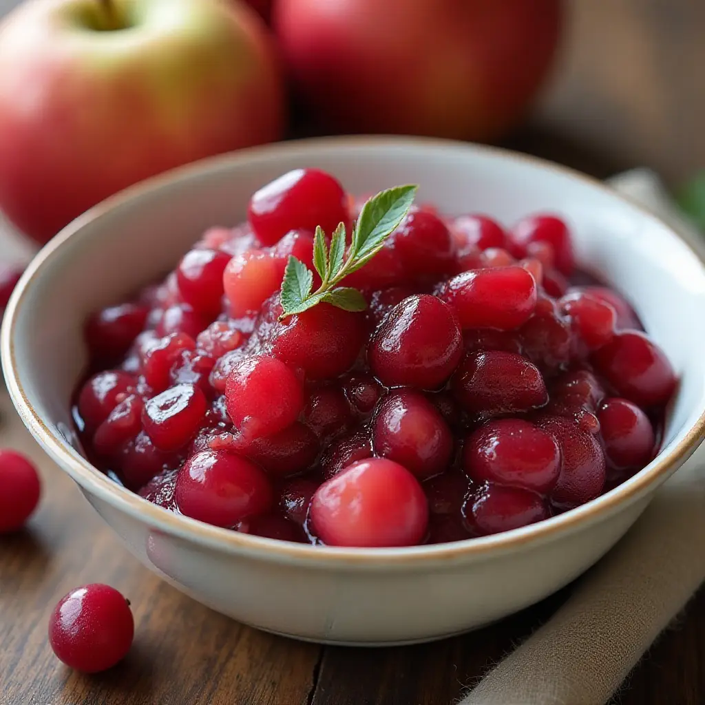 Cranberry Sauce with Apples