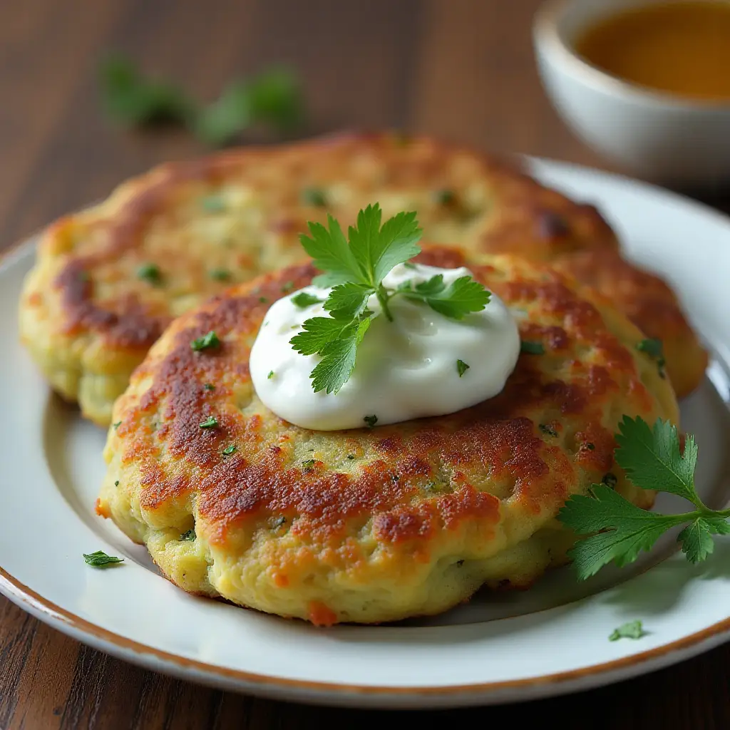 Vegetable and Feta Latkes