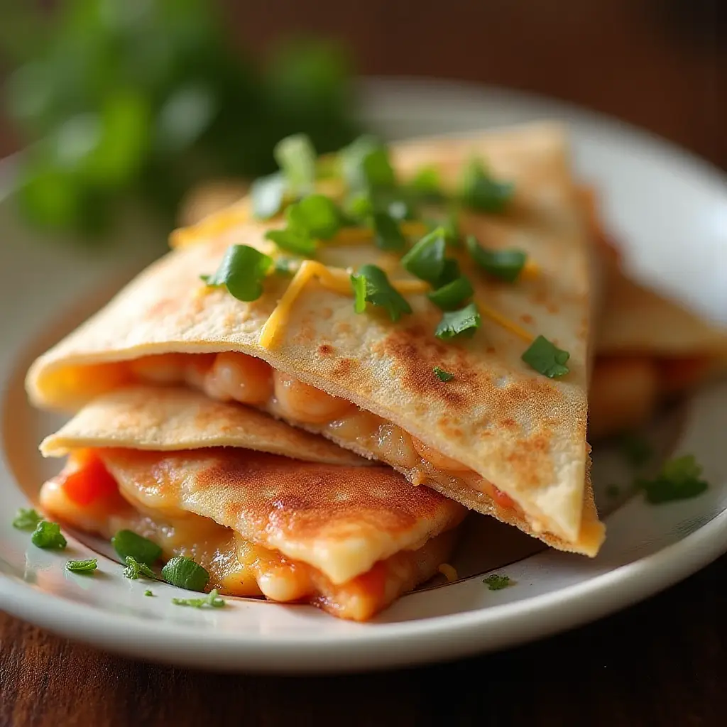 Shrimp Quesadillas with Cilantro and Lime