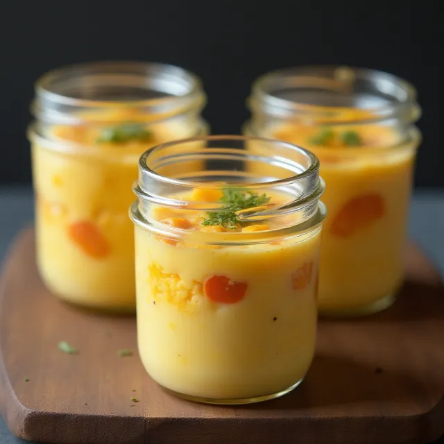 Ham and Cheddar Sous Vide Egg Bites
