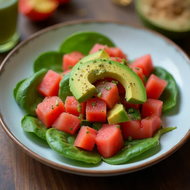 Avocado Watermelon Salad