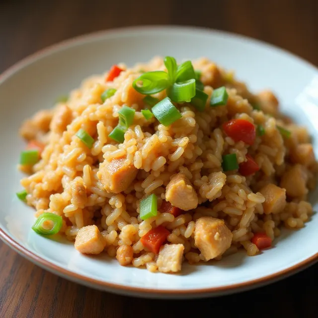 Bacon and Chicken Fried Rice