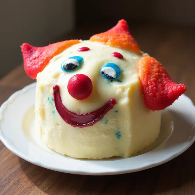 Rainbow Clown Cake