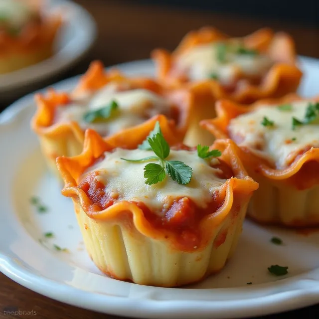 Easy Lasagna Cups