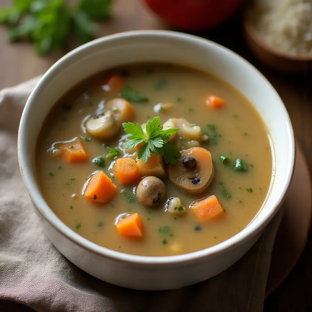 Mushroom and Artichoke Soup