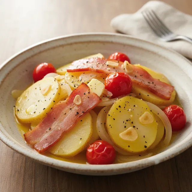 馬鈴薯培根疊煮