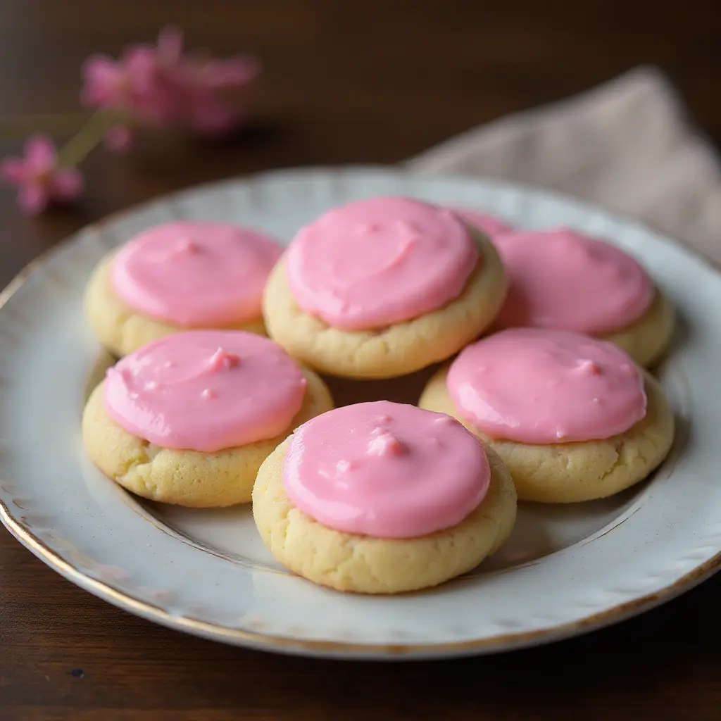 Pink Icing Cookies