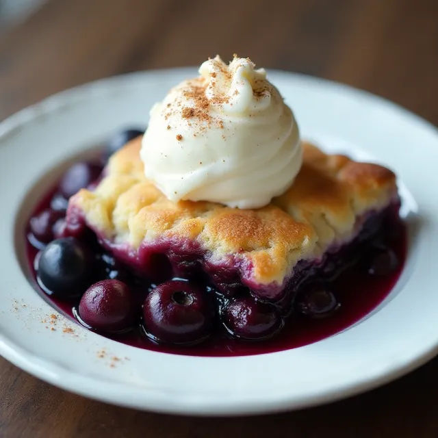 Very Best Blueberry Cobbler
