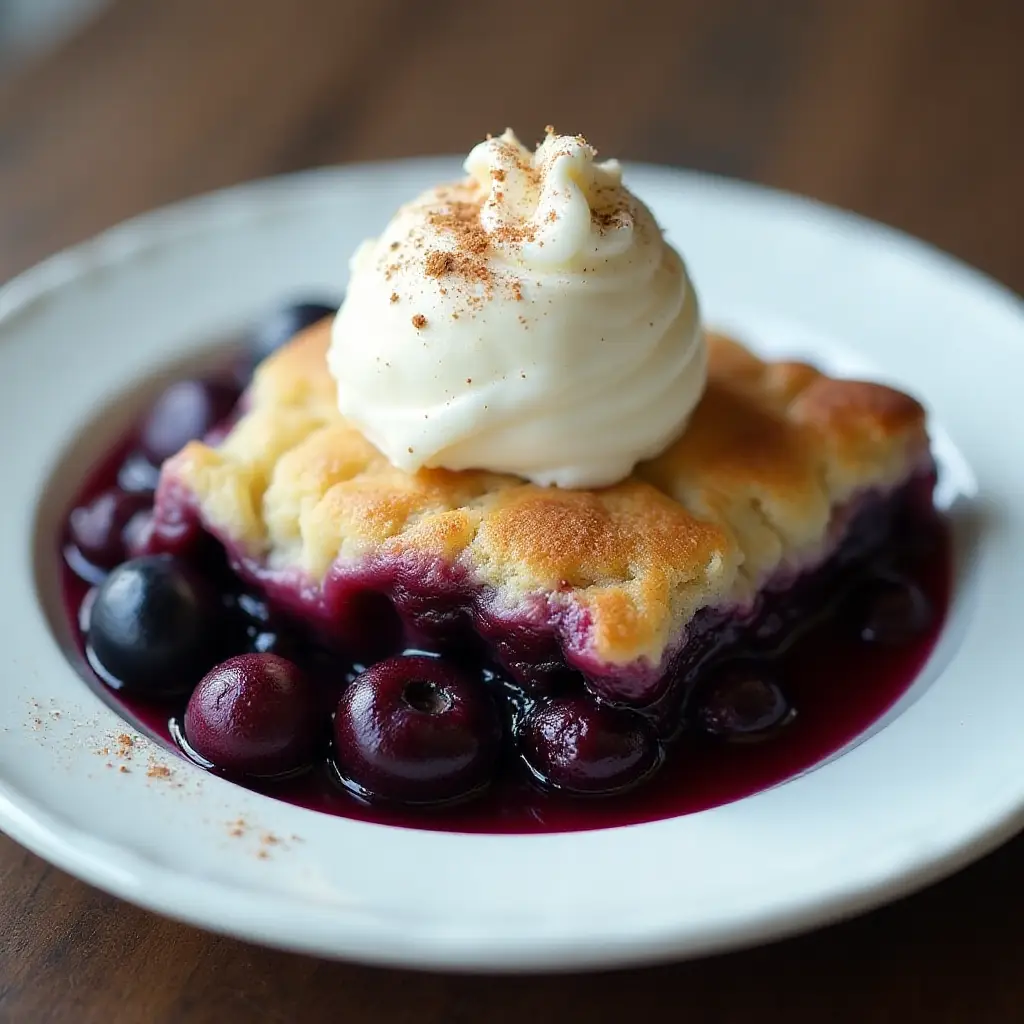 Very Best Blueberry Cobbler