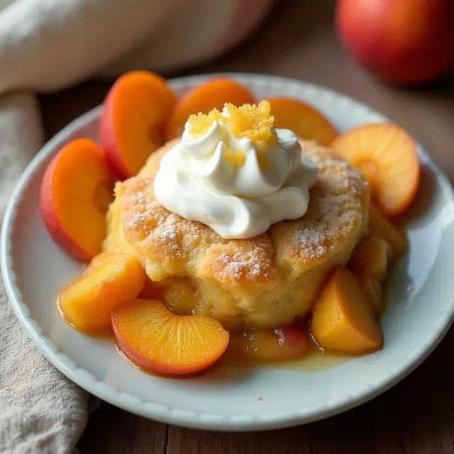 Nectarine Cobbler